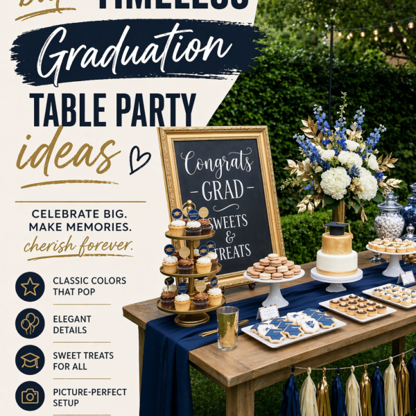 22 timeless graduation table ideas